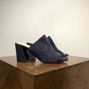 NEW Maryam Nassir Zadeh Navy Suede Penelope Mules